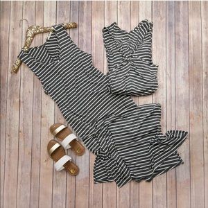 Striped Twist Back Maxi